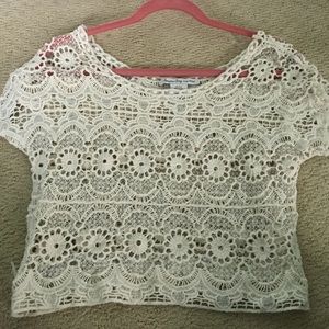 American Rag Crotchet Crop Top