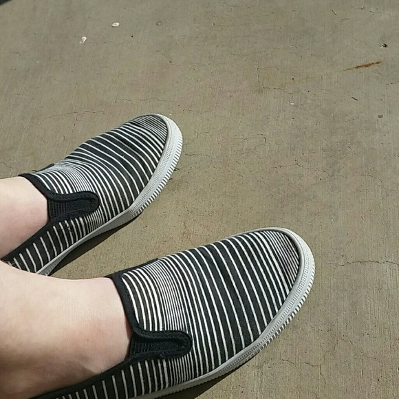 Striped shoes