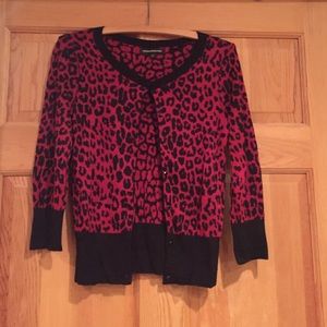 Express, Red & Black cardigan, size XS