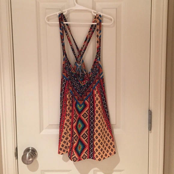Tribal print tank