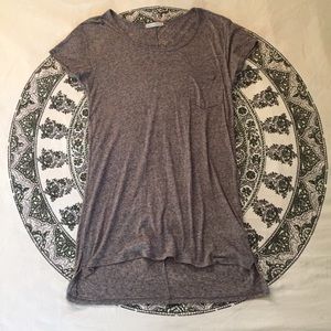 Gray long t-shirt