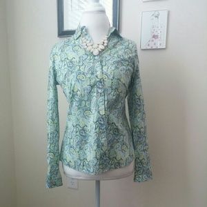 Banana Republic NWOT Paisley Button Down