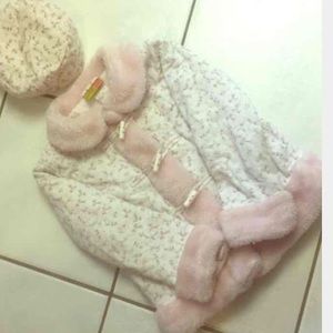 🌸 Girls 6X Floral Jacket& Hat Set🌸