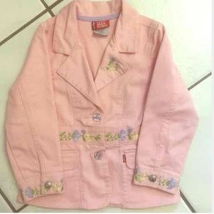 🌺 Girls 6 Pink Levi Jean Jacket🌺