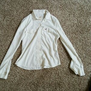 Hollister button up blouse