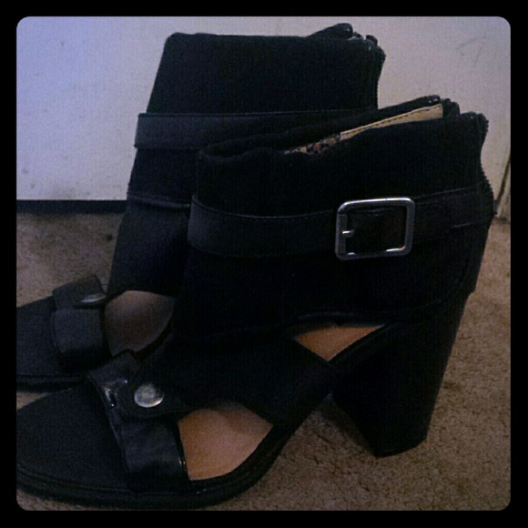 Chunky Black Heels