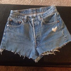 High waisted Jean shorts