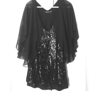 Seven7 Black Blouse