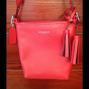 Coach cross body bag - coral color.