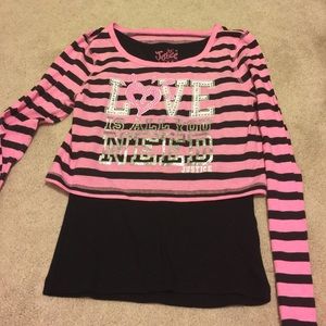 ❌sold❌Girls justice layered long sleeve