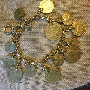 Stella & Dot gold coin bracelet