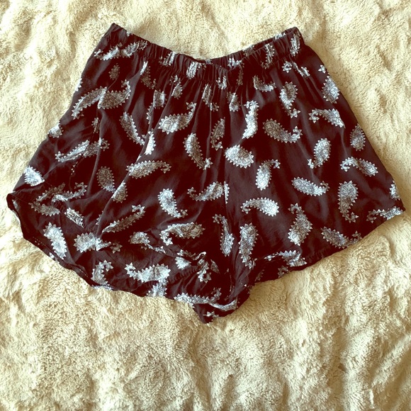 Paisley printed shorts