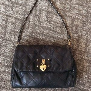 Forever 21 quilted black purse