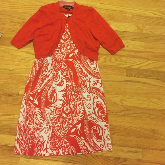 Women's petite  red and white dress size 10P
