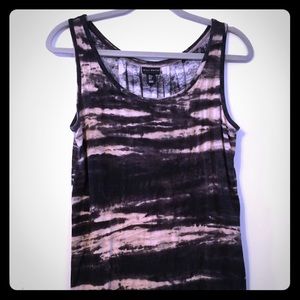 Black and pink tie dyed tank
