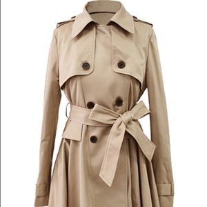 Flared Trench Coat