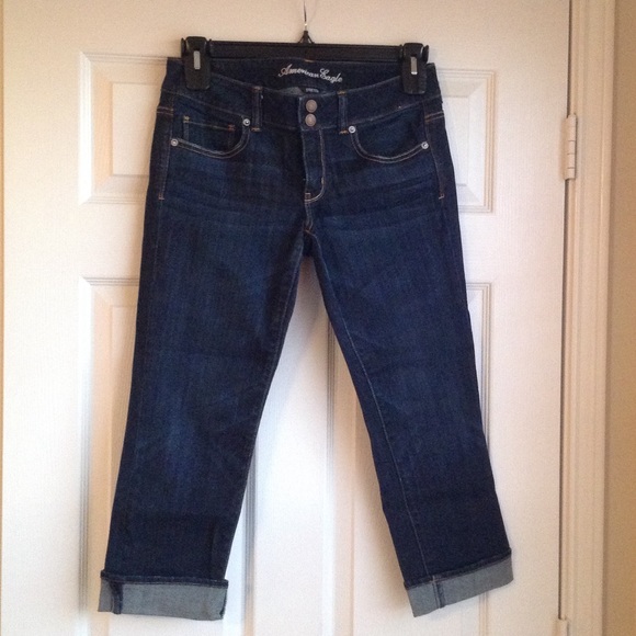 American Eagle denim cropped pants