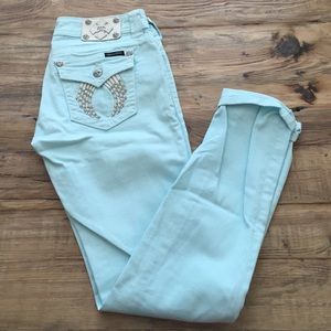 Miss me teal Jean
