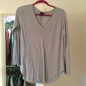 Striped Grey & Blue GAP Long Sleeve Shirt