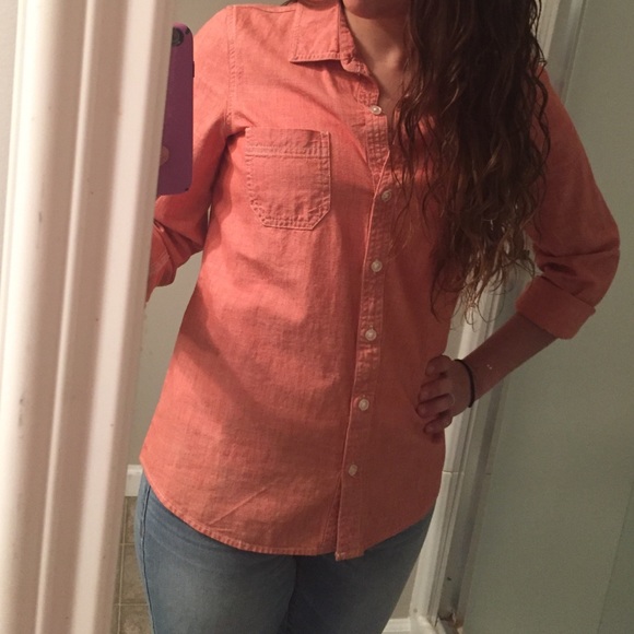 Light red button-down - Picture 3 of 3