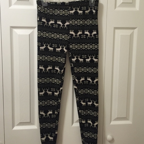 Cute winter print leggings