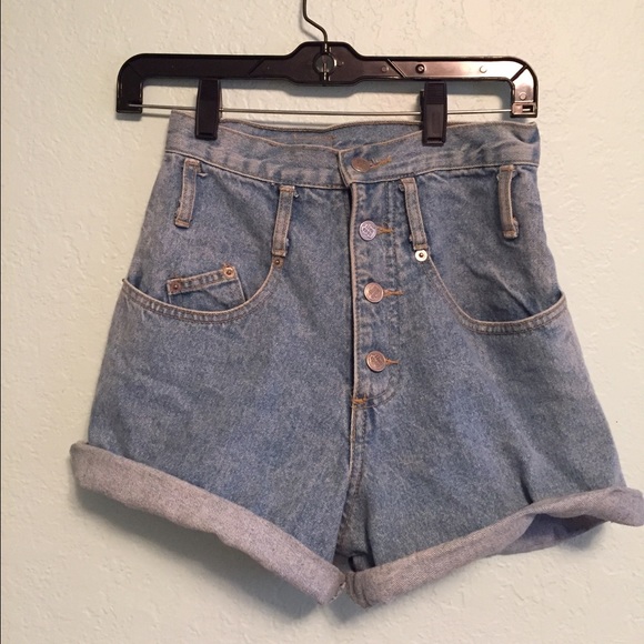 high waisted shorts in store