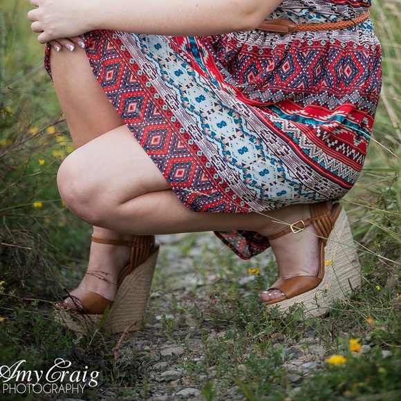 Forever 21 light brown wedges