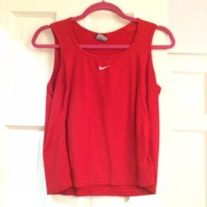 Red Nike Dry-Fit Tank Top