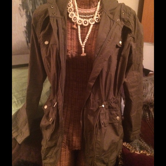 MICHAEL Michael Kors Jackets & Blazers - 💐SALE! MICHAEL KORS TAUPY OLIVE💯COTTON ANORAK M