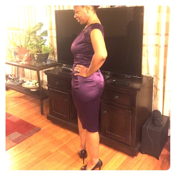 Shabby Apple Dresses & Skirts - Shabby Apple eggplant LA dress