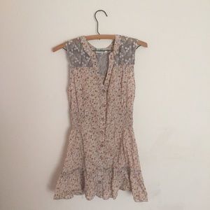 Sleeveless Flower Dress