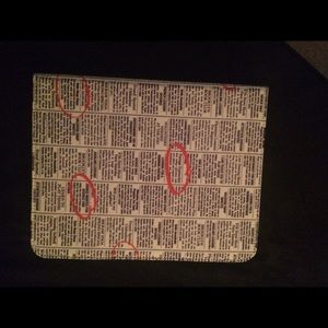 Kate spade newspaper iPad case.