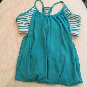 Teal lululemon no limits tank
