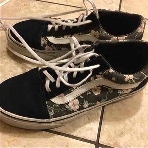 Vans w/ flower design (rare)