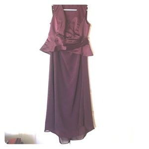 Plum bridesmaid dress