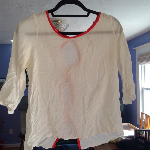 White Open Back Top - Picture 1 of 2