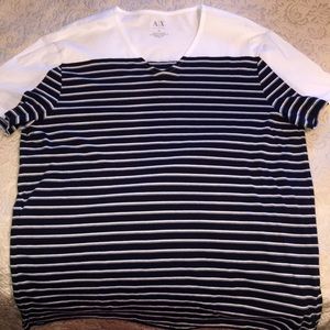 Armani Exchange Mens XL V neck Shirt