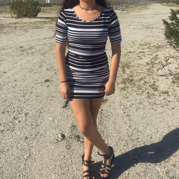 striped dress