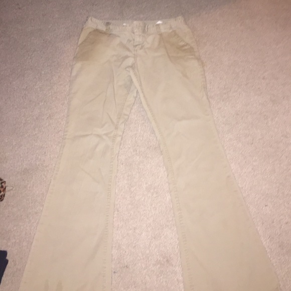 Size 9 tan "flare" pants