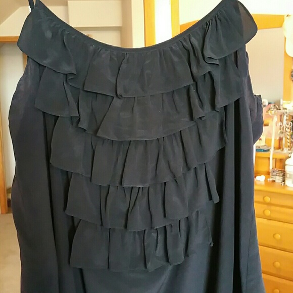 Silk Ruffled Camisole - Picture 3 of 4