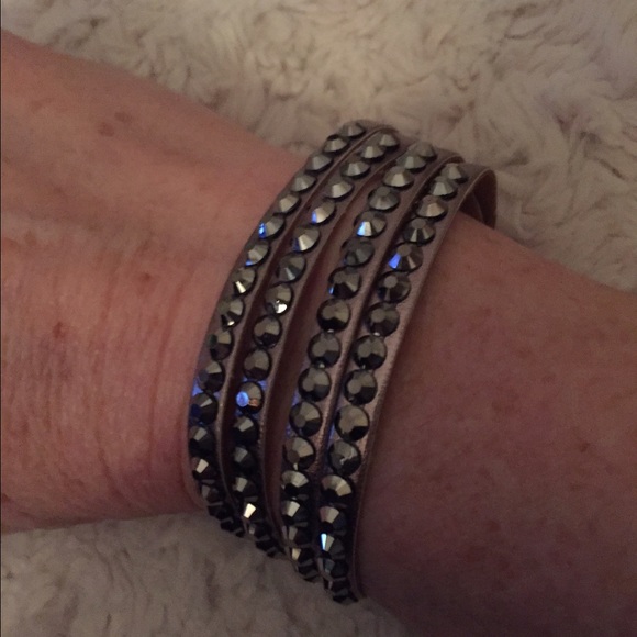Leather and Beaded Bracelet