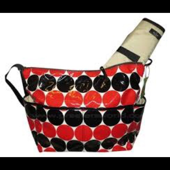 Kate Spade Serena Red & Black Diaper Bag