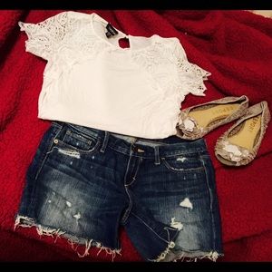 Bebe lace T-shirt