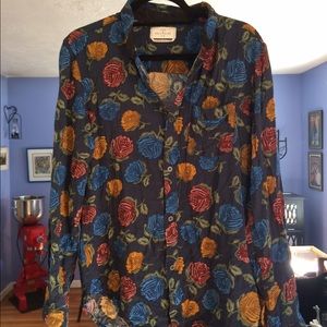 Urban Outfitters Floral Button Up