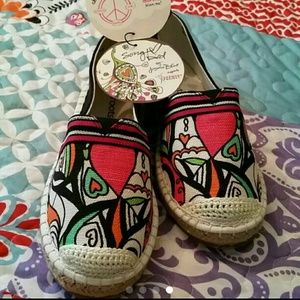Boho The Sakroots Canvas Shoes, Size 7