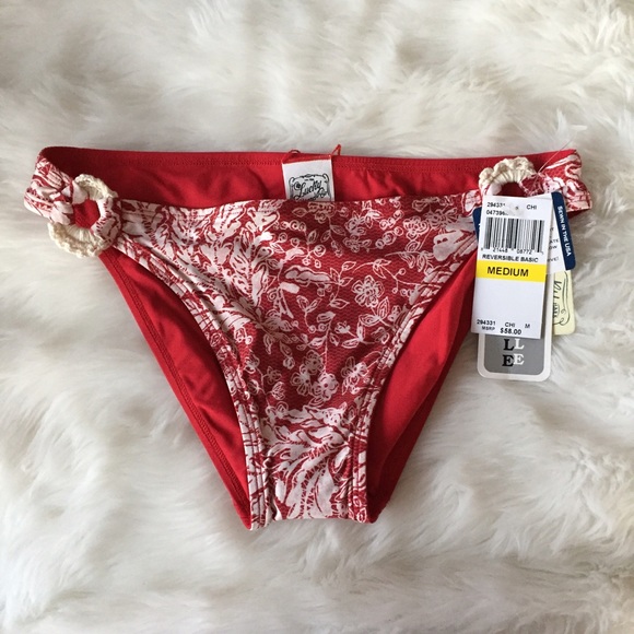 NWT Reversible Lucky Brand bathing suit Bottom