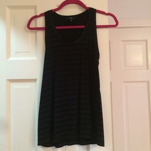 Black Tank Top w Gold Raised Dots