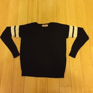 Black and white light sweater