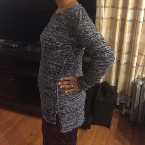 NWT Ellen Tracy marled pullover sweater blue - Picture 2 of 4