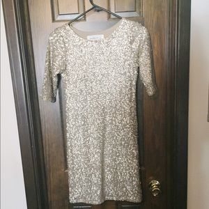 Abercrombie & Fitch gold sequin dress